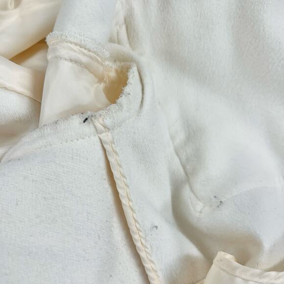 Abercrombie & Fitch ivory twill heavy shacket chore jacket size medium oversized - Picture 16 of 16